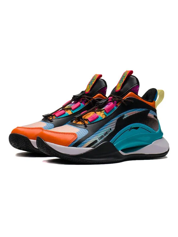 Кроссовки пионерская команда 2.0 Li-Ning — изображение 3 из 4, черный/синий/оранжевый