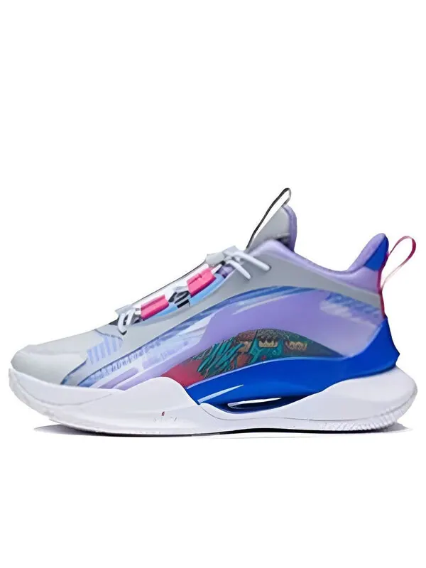 Кроссовки team2.0 mid Li-Ning — изображение 1 из 4, серый/фиолетовый/синий