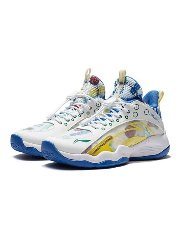 Кроссовки основные 2.5 Li-Ning — изображение 3 из 4, белый/синий/желтый