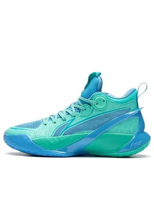 Кроссовки sonic 10 v1 mid Li-Ning — изображение 1 из 4, зеленый/синий