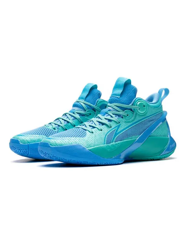 Кроссовки sonic 10 v1 mid Li-Ning — изображение 3 из 4, зеленый/синий