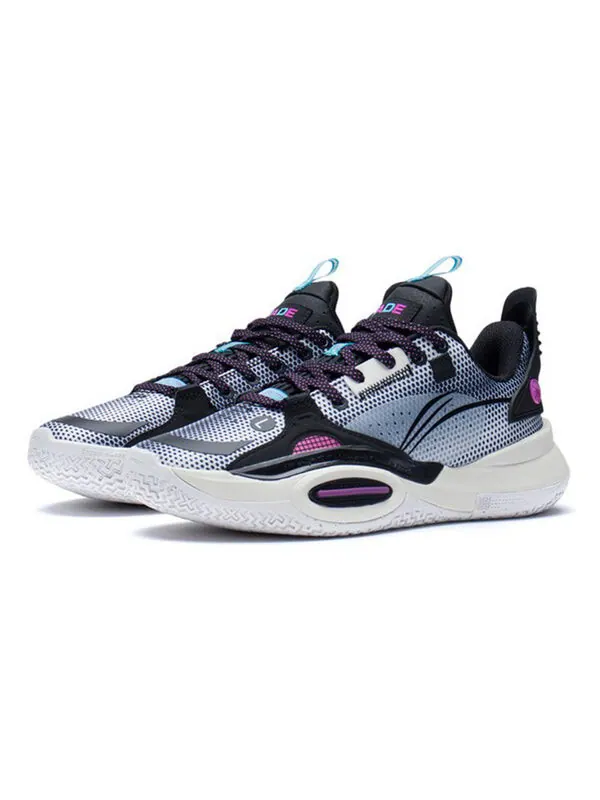 Кроссовки wade all city 10 v1 Li-Ning — изображение 3 из 4, белый/черный/розовый