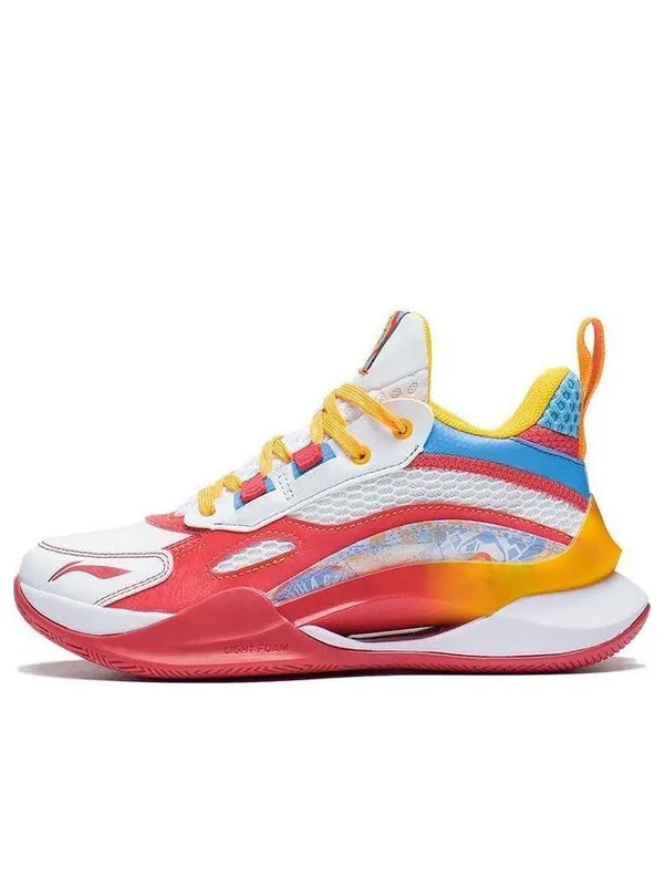 Кроссовки команда 2.5 Li-Ning — изображение 1 из 4, белый/желтый/красный