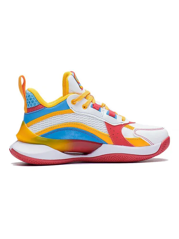 Кроссовки команда 2.5 Li-Ning — изображение 2 из 4, белый/желтый/красный