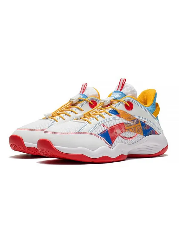 Кроссовки основные 2.5 Li-Ning — изображение 3 из 4, белый/желтый/красный