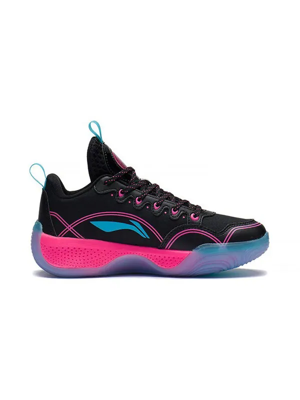Кроссовки yushuai 14 низкие Li-Ning — изображение 2 из 4, черный/розовый/синий
