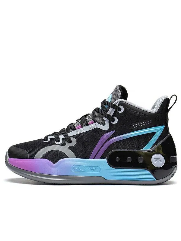 Кроссовки yushuai 16 mid Li-Ning — изображение 1 из 3, черный/фиолетовый/синий