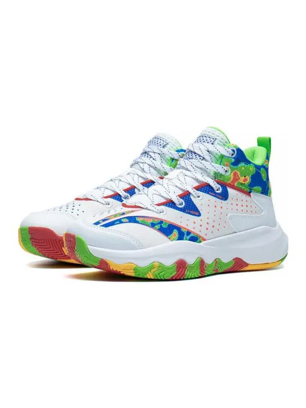Кроссовки пионер праймериз 3.0 Li-Ning — изображение 3 из 4, белый/синий/красный