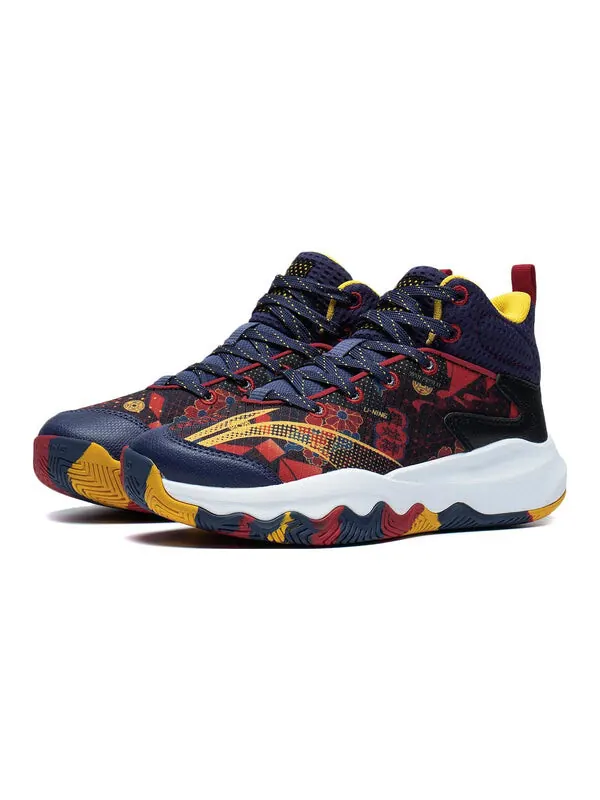Кроссовки пионер праймериз 3.0 Li-Ning — изображение 3 из 4, красный/синий/желтый