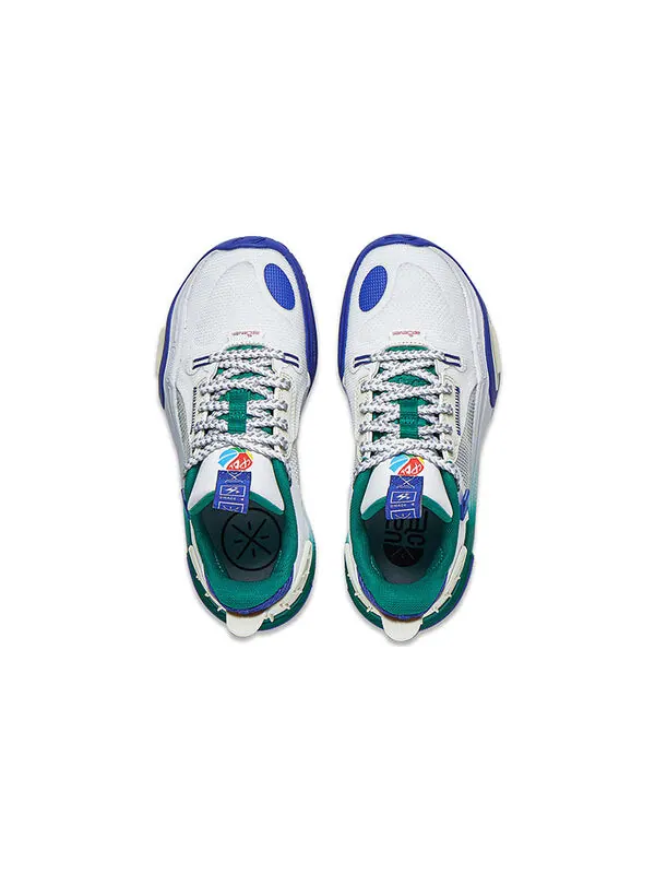 Кроссовки Wade All City 11 Li-Ning — изображение 3 из 4, белый/синий/зеленый
