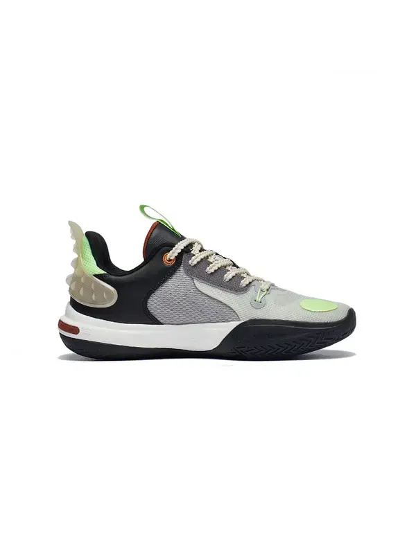 Кроссовки Wade All City 11 Li-Ning — изображение 2 из 4, серый/черный/зеленый