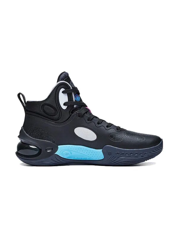 Кроссовки yushuai 17 высокие Li-Ning — изображение 2 из 3, черный/синий/фиолетовый