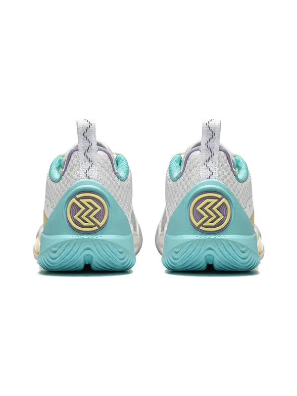 Кроссовки флэш 10 Li-Ning — изображение 3 из 4, белый/фиолетовый/зеленый