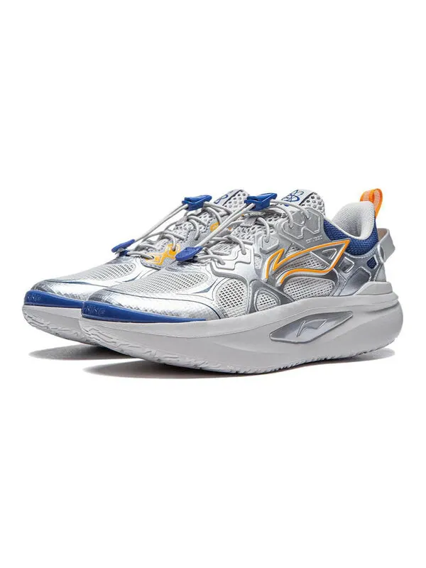 Кроссовки межзвездные Li-Ning — изображение 3 из 4, серебристый/синий/желтый