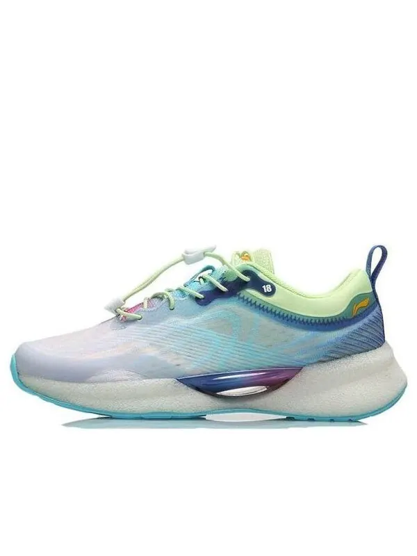 Кроссовки супер легкие xviii Li-Ning — изображение 1 из 4, синий/зеленый/фиолетовый