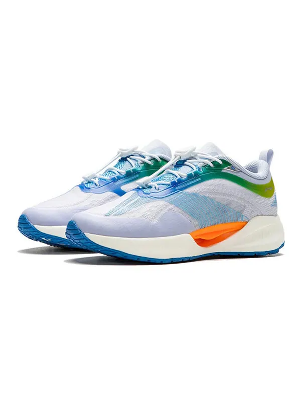 Кроссовки супер легкие xix Li-Ning — изображение 3 из 4, белый/синий/оранжевый