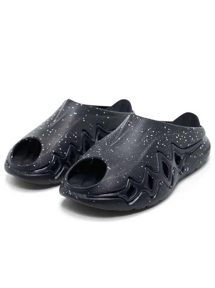 Мужские шлепанцы с закрытым носком Leather Rigorer Shark 3 Slides — изображение 3 из 6, черный