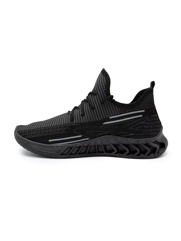 Мужские кроссовки Fit 2.0 Knit Jogger Akademiks — изображение 7 из 7, черный серый