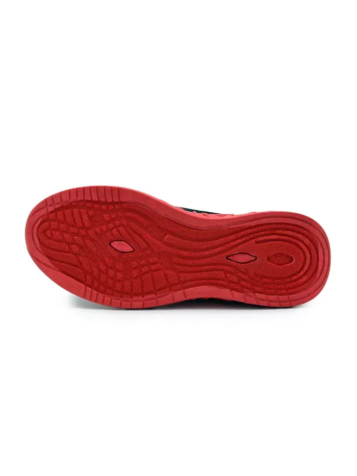 Мужские кроссовки Fit 2.0 Knit Jogger Akademiks — изображение 5 из 7, черный красный