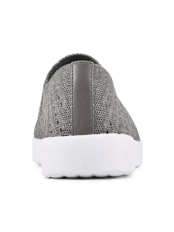 Женские кеды Courage Slip On White Mountain — изображение 3 из 6, серебристый