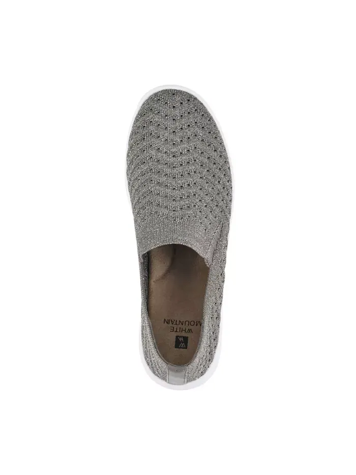 Женские кеды Courage Slip On White Mountain — изображение 4 из 6, серебристый