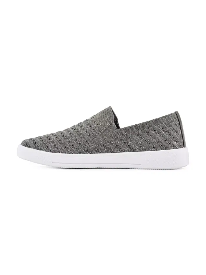 Женские кеды Courage Slip On White Mountain — изображение 6 из 6, серебристый