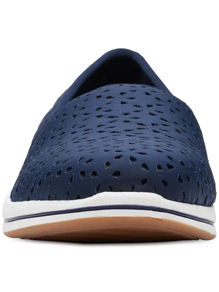 Балетки женские Clarks Cloudsteppers Breeze Emily с перфорацией — изображение 3 из 6, темно-синий