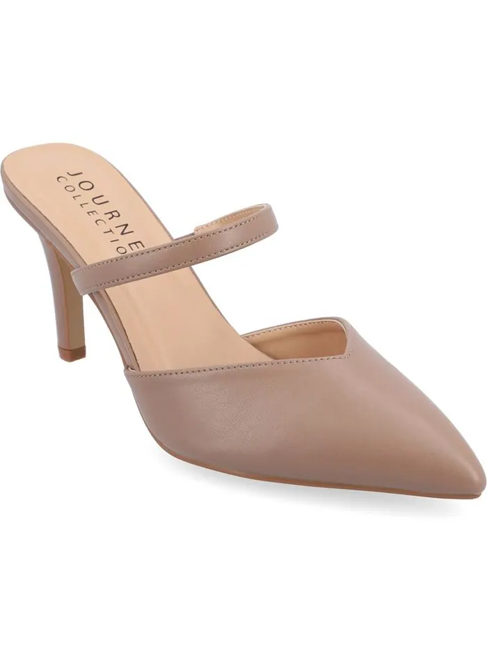 Женские туфли-лодочки Yvon Tru Comfort из пенопласта с острым носком Journee Collection — изображение 1 из 10, розовое дерево