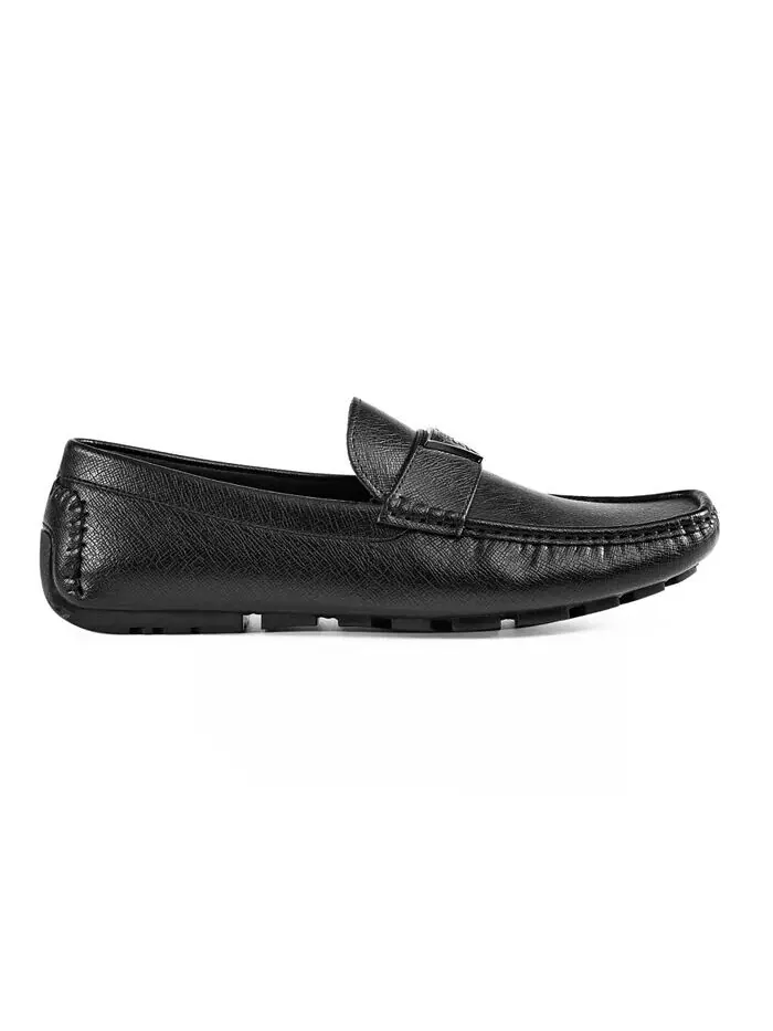 Мужские лоферы Alai Moc Toe Slip On для вождения GUESS — изображение 2 из 5, черный