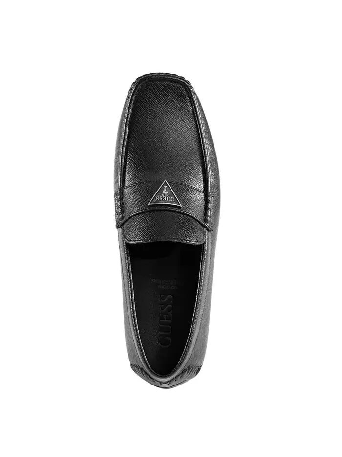 Мужские лоферы Alai Moc Toe Slip On для вождения GUESS — изображение 4 из 5, черный