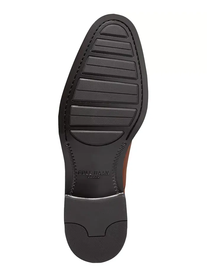 Мужские классические оксфорды Hawthorne с круглым мысом и шнуровкой Cole Haan — изображение 6 из 6, бежевый
