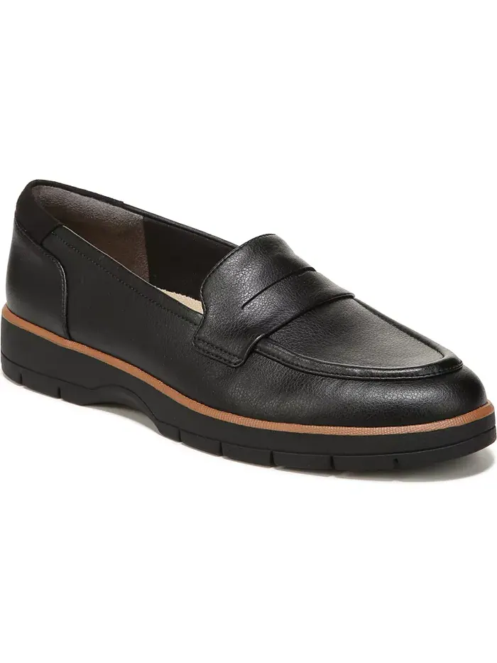 Женские лоферы Nice Day на массивной подошве Dr. Scholl's — изображение 1 из 5, черный/черный