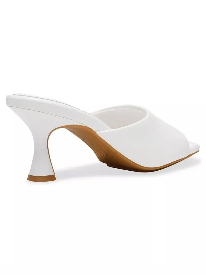 Женские сандалии Jerilyn Square Toe Mule Dress Sandals Anne Klein — изображение 7 из 7, белый
