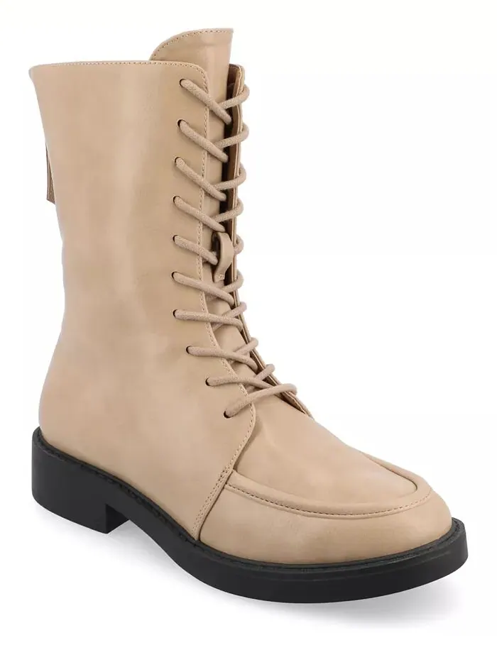 Женские армейские ботинки Nikks Lace Up Journee Collection — изображение 1 из 6, бежевый