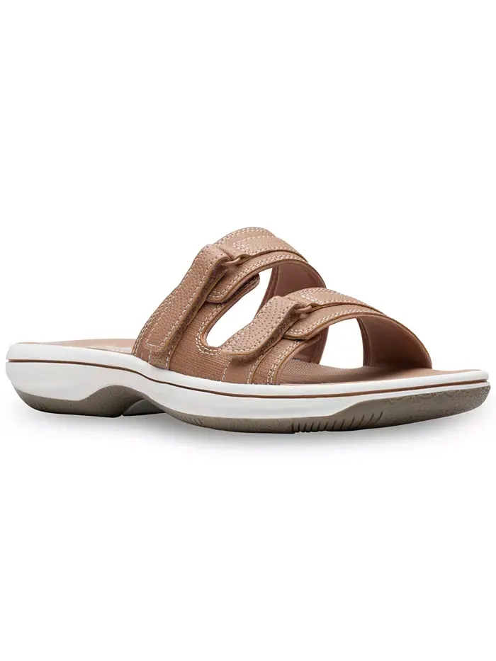 Шлепанцы женские Clarks Cloudsteppers Breeze Piper — изображение 1 из 6, бежевый