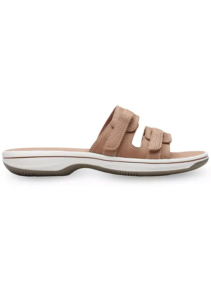 Шлепанцы женские Clarks Cloudsteppers Breeze Piper — изображение 2 из 6, бежевый