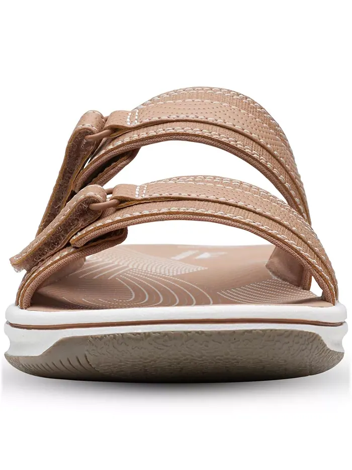 Шлепанцы женские Clarks Cloudsteppers Breeze Piper — изображение 3 из 6, бежевый