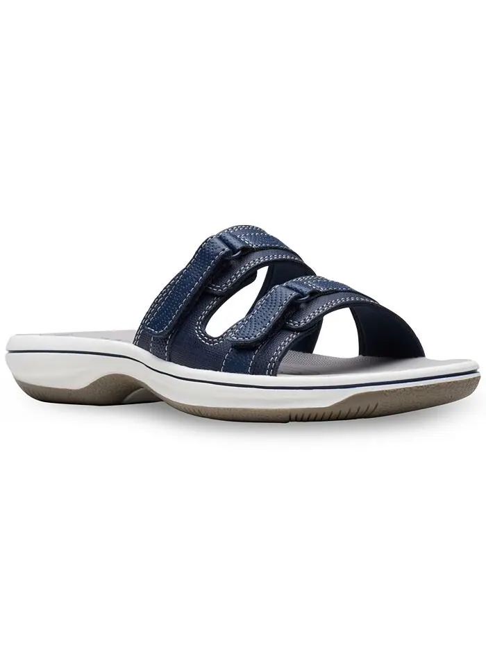 Шлепанцы женские Clarks Cloudsteppers Breeze Piper Comfort — изображение 1 из 6, темно-синий