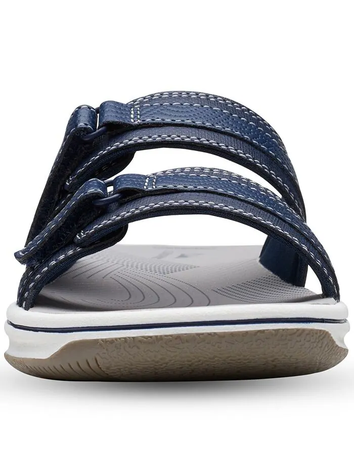 Шлепанцы женские Clarks Cloudsteppers Breeze Piper Comfort — изображение 3 из 6, темно-синий