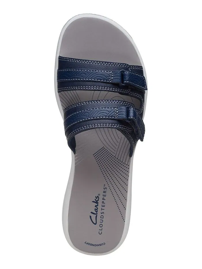 Шлепанцы женские Clarks Cloudsteppers Breeze Piper Comfort — изображение 4 из 6, темно-синий