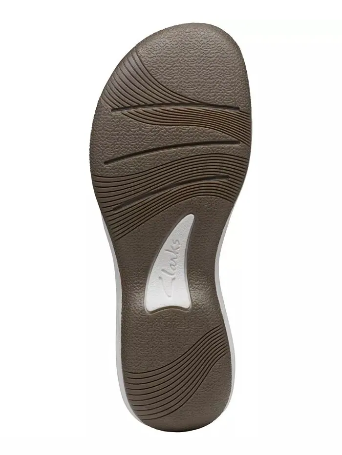 Сандалии женские Clarks Cloudsteppers Breeze Piper Comfort Slide — изображение 5 из 10, белый