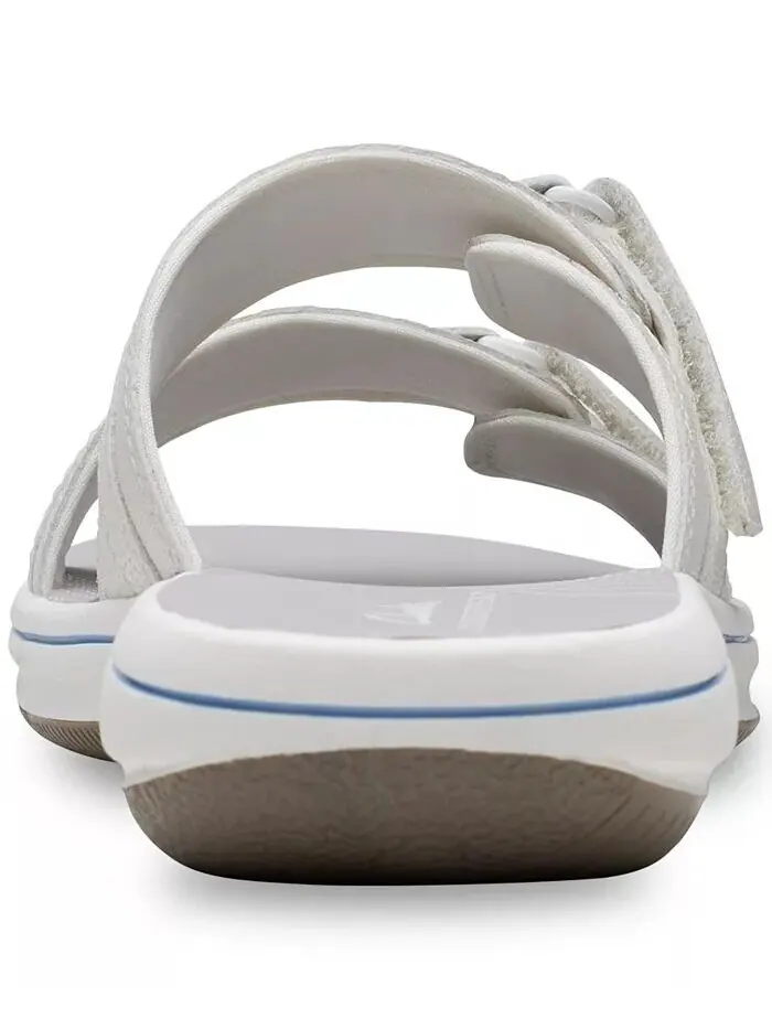 Сандалии женские Clarks Cloudsteppers Breeze Piper Comfort Slide — изображение 6 из 10, белый