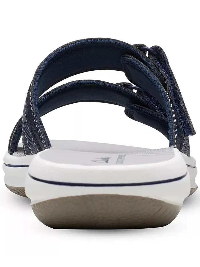 Сандалии женские Clarks Cloudsteppers Breeze Piper Comfort Slide — изображение 8 из 10, белый