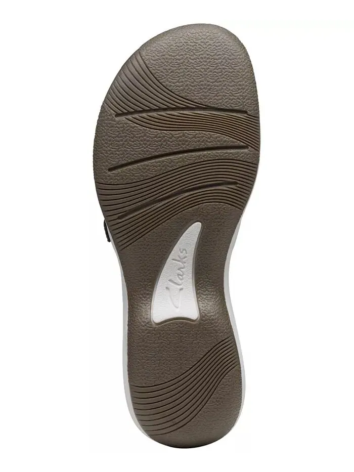 Сандалии женские Clarks Cloudsteppers Breeze Piper Comfort Slide — изображение 10 из 10, белый