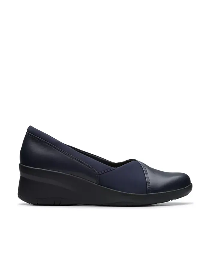 Туфли Clarks Suttyn Walk на устойчивом каблуке — изображение 2 из 7, темно-синий