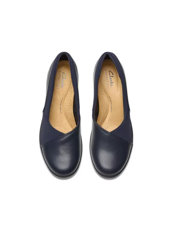 Туфли Clarks Suttyn Walk на устойчивом каблуке — изображение 7 из 7, темно-синий