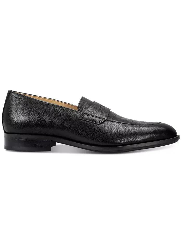 Мужские пенни-лоферы Colby без шнуровки Hugo Boss — черный