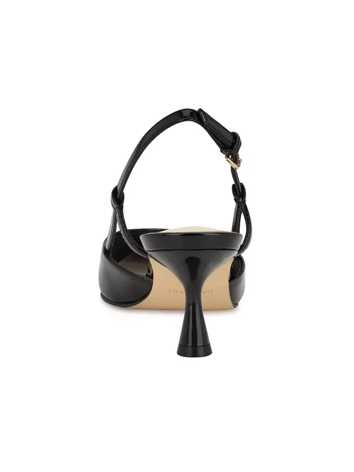 Женские туфли-лодочки Rhonda Kitten Heel Slingback Nine West — изображение 3 из 5, черный
