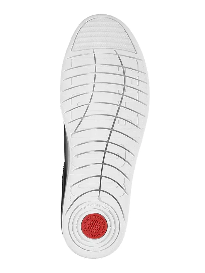 Женские кожаные кроссовки Rally с кристаллами Fitflop — изображение 4 из 5, серебряный