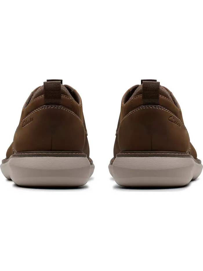 Мужские туфли Clarks Brantin, повседневные, с простым носком — изображение 2 из 6, бежевый/бежевый